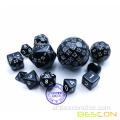 Bescon Complete Polyhedral RPG Dice Set 13PCS D3-D100 ، 100 الجوانب الزهر مجموعة ألوان صلبة